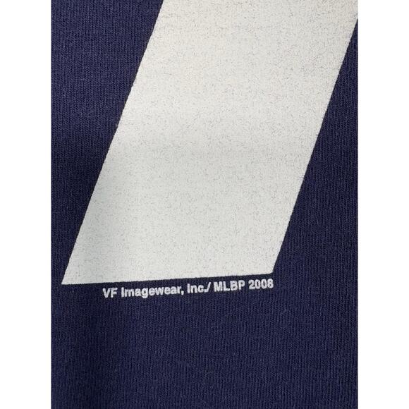 Men’s VTG Y2K Majestic MLB New York Yankees Mickey Mantle 7 Cotton T Shirt Sz L - Picture 6 of 11